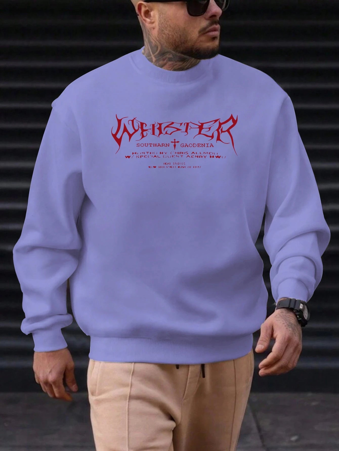 Men's Southarn Pattern Print Hoodie round Neck Casual Comfortable High Quality Fashion Autumn Daily Wear Street Style