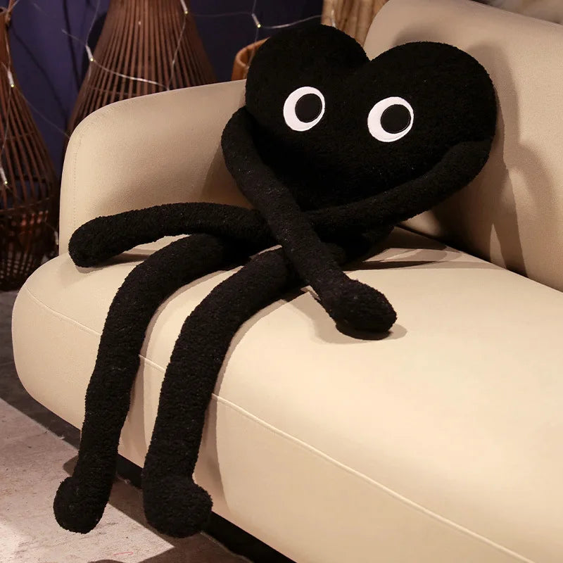 Ins Sofa Cute Red Heart-shaped Pillow Bedroom Headboard Living Room Niche Plush Wedding Cushion Heart-shaped Pillow Ornament