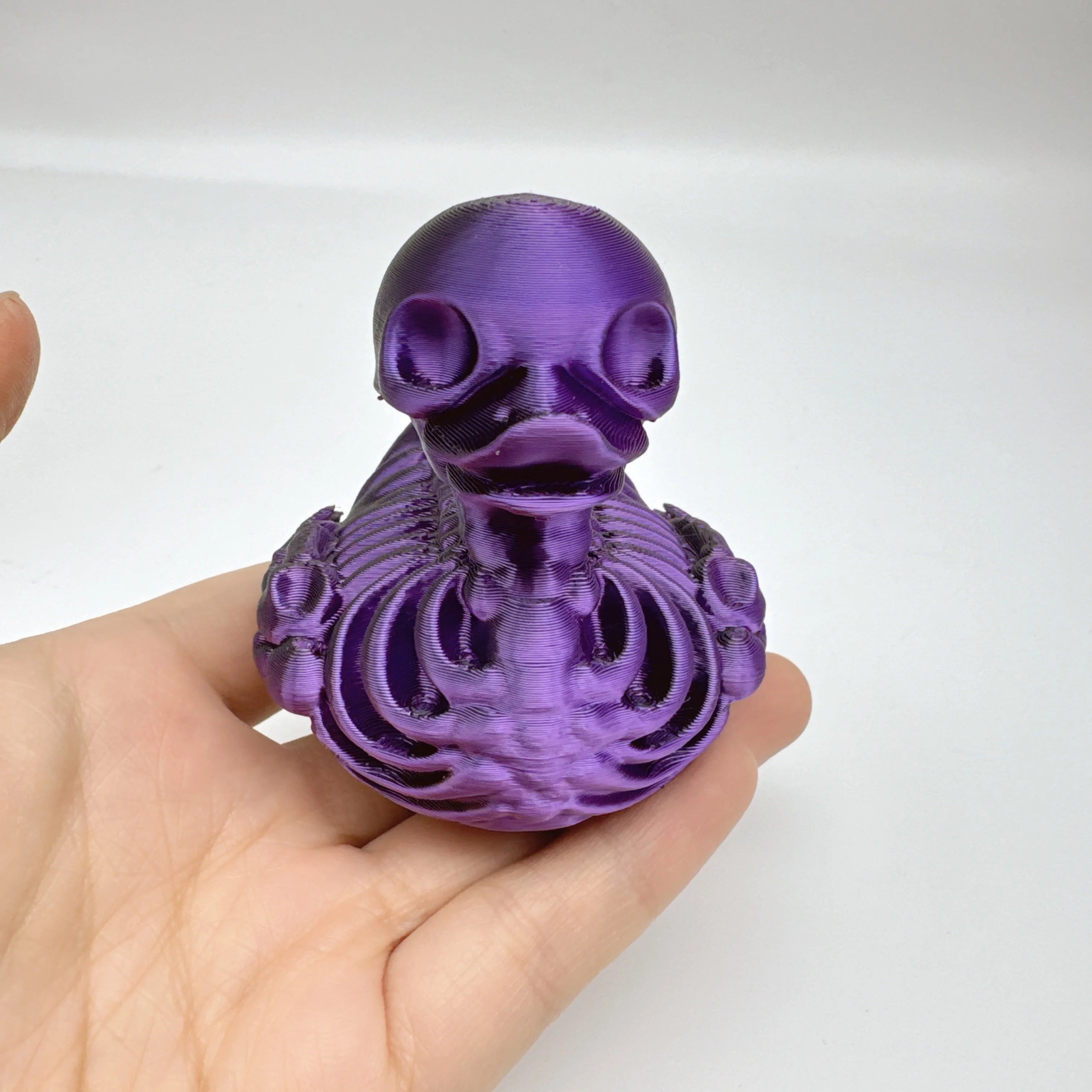 3D Printing, Horror Skull Duck Statue, Durable Plastic Skull Duck Desktop Fine Craft, Halloween Indoor and Outdoor Decoration