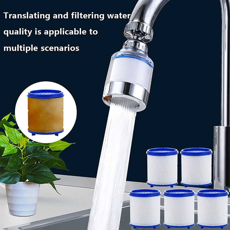 2/5/10Pcs Faucet Filter  Filter Element Faucet Water Purifier Filter Shower Remove Chlorine Heavy Metal Filtered
