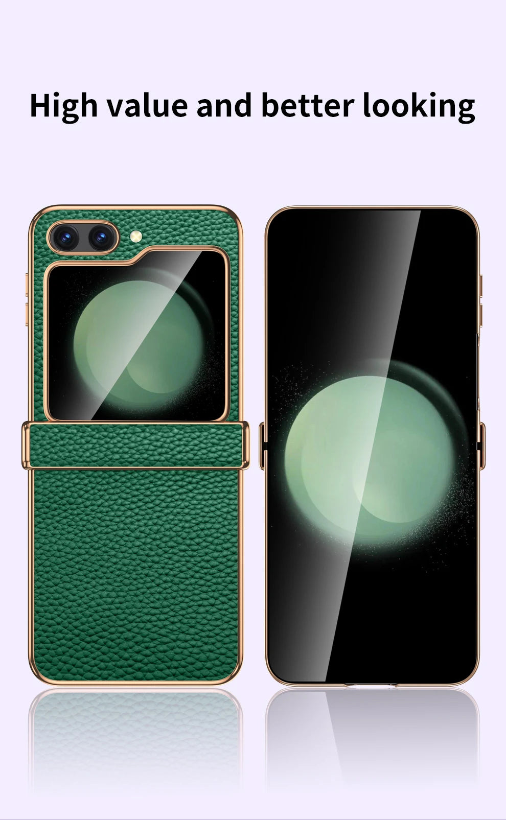 LANGSIDI Brand For samsung Galaxy Z flip 7 FE 6 5 flip7 Luxury Genuine Leather Hinge Protection Case Ultra-Thin Shockproof cover