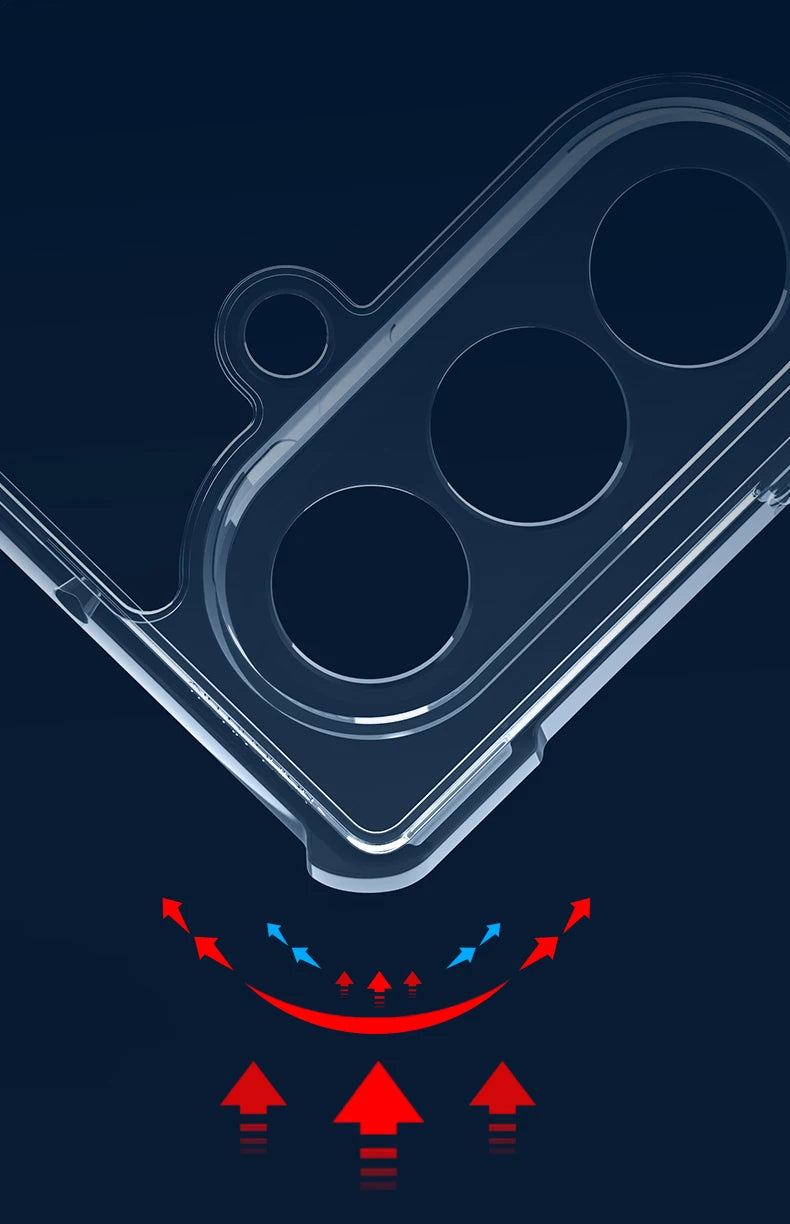 Xundd For Samsung Galaxy Z Fold 7 Case For Galaxy Z Flip 7 Shockproof Phone Case Z Fold 7 Transparent Case Anti-Yellowing Case