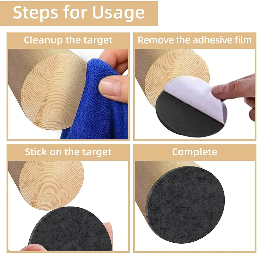 Self Adhesive Furniture Felt Sheets Anti Scratch Felt Pad Hardwood Floor Protector Cuttable DIY Shape Felt Mat for Table Chair