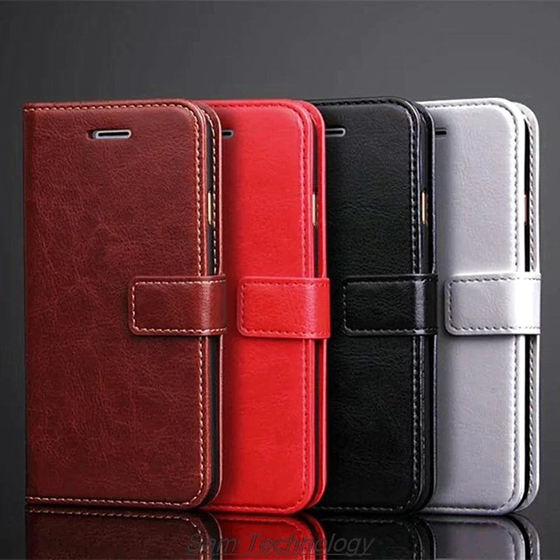 Card Holder Cover Case for Samsung Galaxy A16 Pu Leather Flip Cover Retro Wallet Phone Case Business Capa Fundas Coque