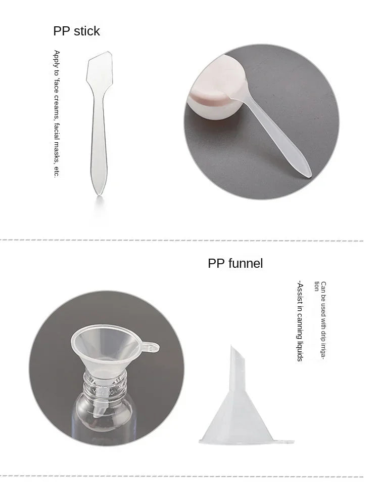 11pcs Travel Refillable Bottle Portable Silicone Empty Sub-bottling Tool Liquid Container Spray Lotion Shampoo Shower Perfume