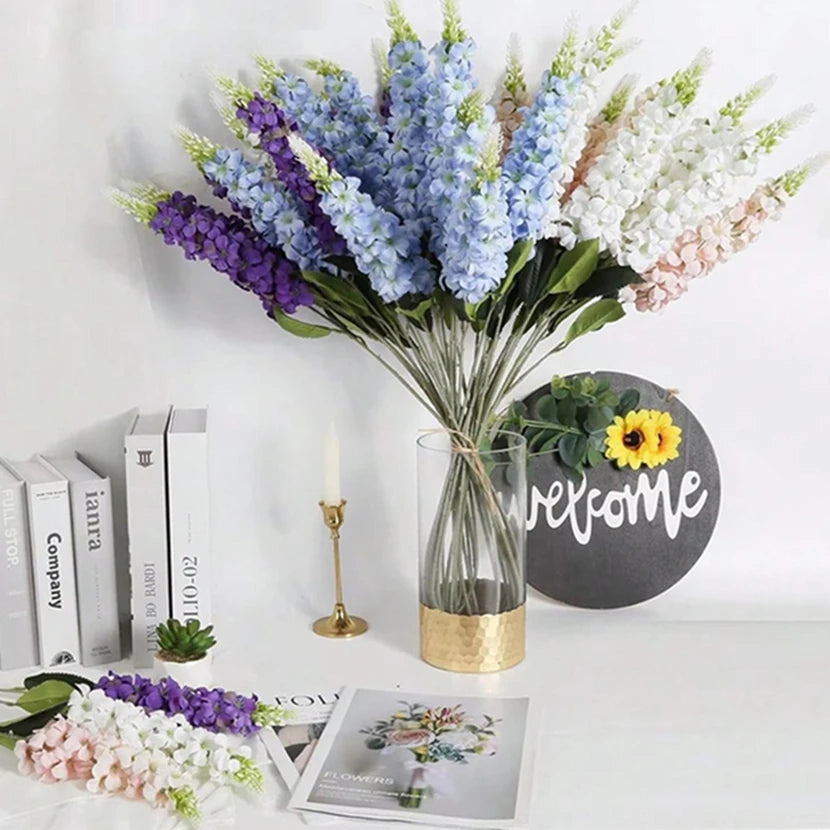 Artificial Flowers Shyacinth Rattan Home Living Room Wedding Celebration Outdoor Garden Wall Birthday Gift Box Decor Accessories