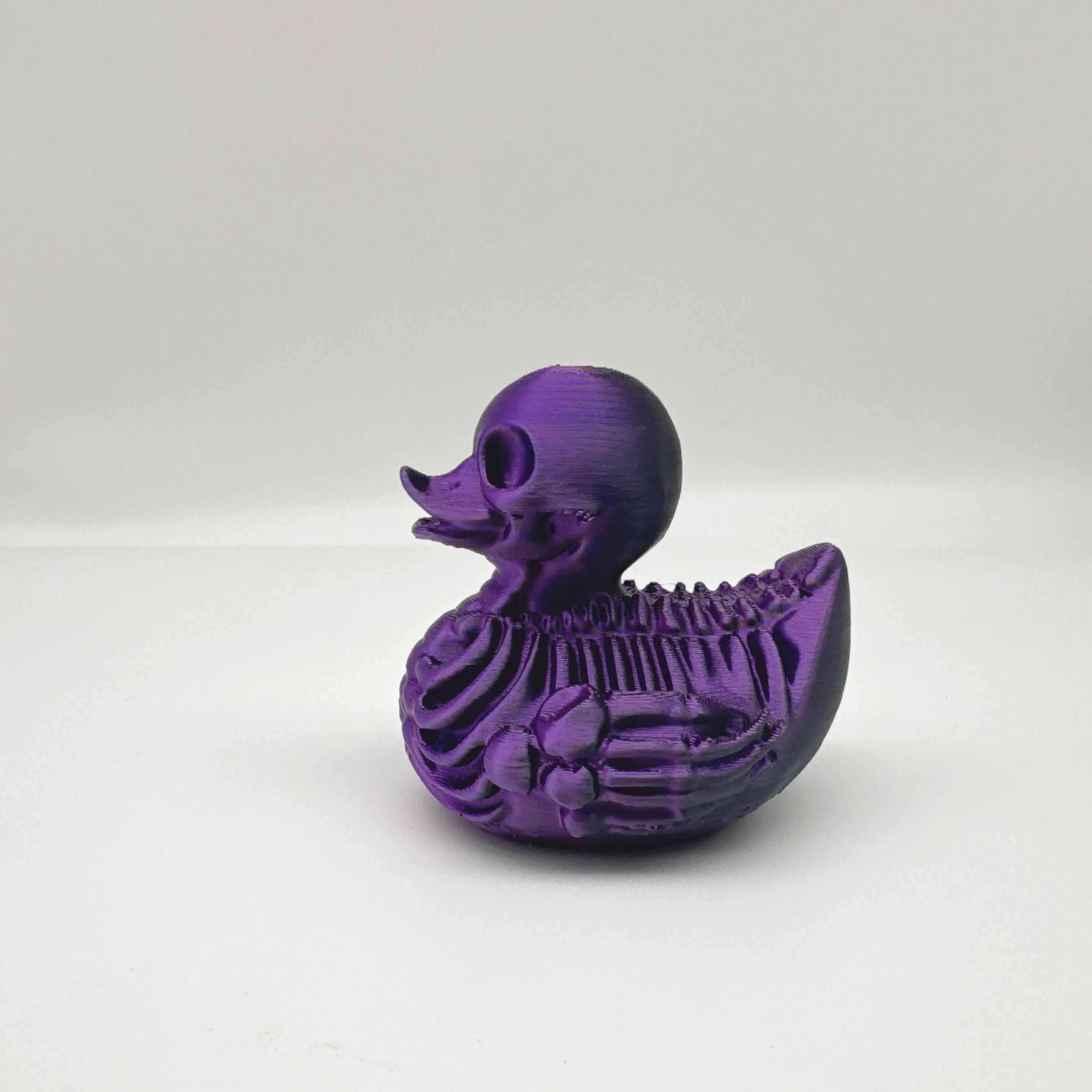 3D Printing, Horror Skull Duck Statue, Durable Plastic Skull Duck Desktop Fine Craft, Halloween Indoor and Outdoor Decoration