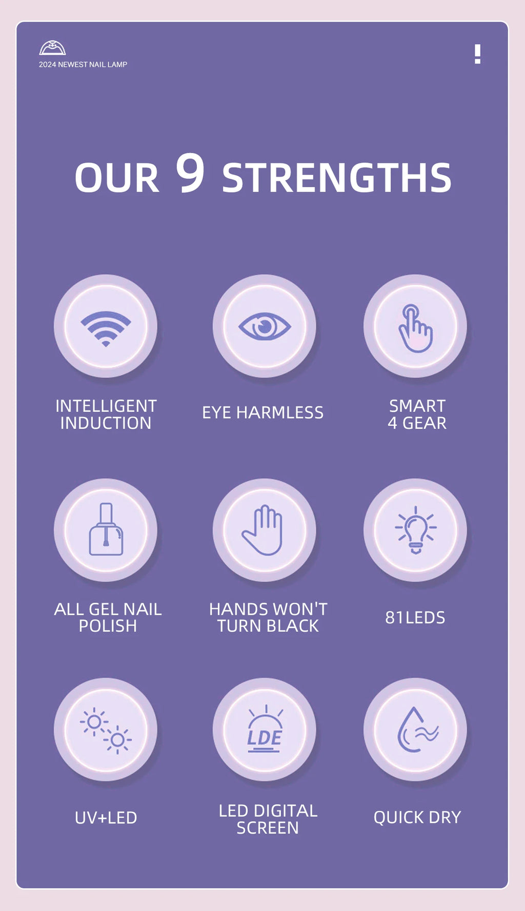 UV LED Nail Lamp 380W Nail Curing Lamps For Home Salon Powerful LED Drying Lamps For All Gel Polish Professional Nail Equipment