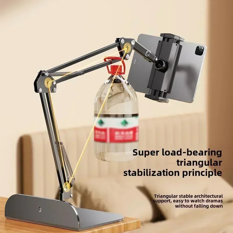 Adjustable Lazy Mobile Phone Stand for Bedside and Desktop Hidden Design Live Broadcast and Video Watching