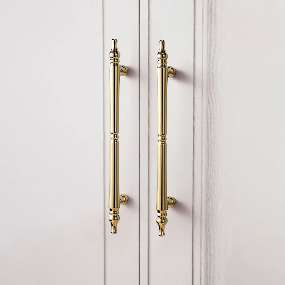 French luxury wardrobe cabinet door handle drawer cabinet Italian single hole creative design Golden European style handle