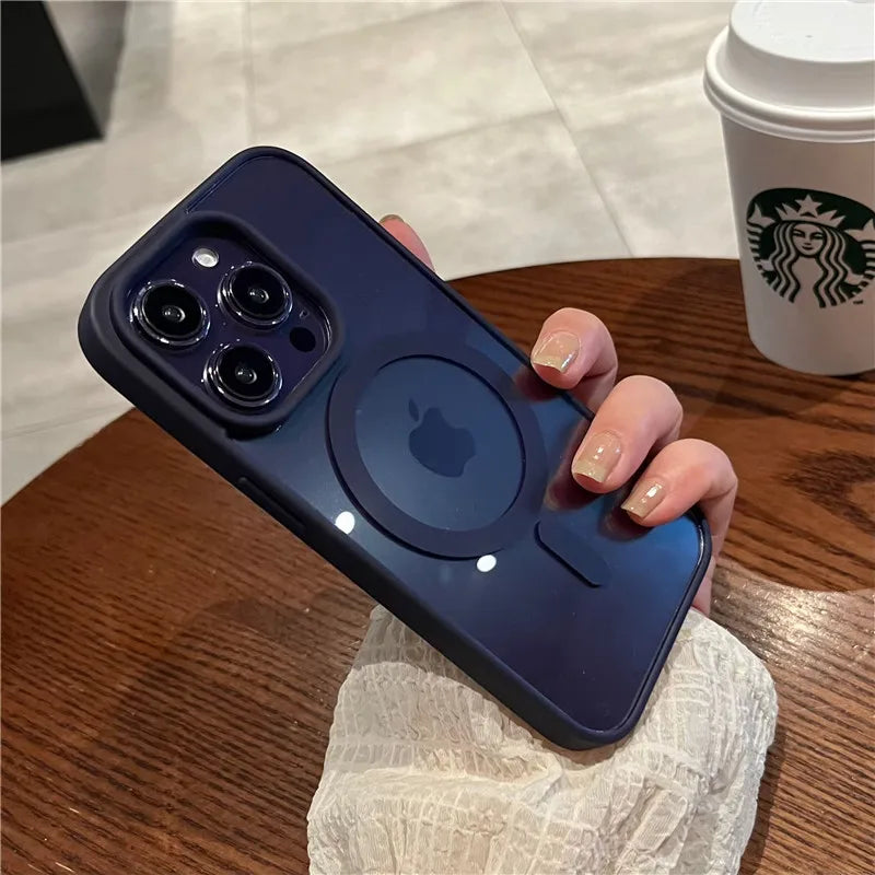 NEW Luxury Magnetic Shockproof Phone Case For iPhone 17 16 15 14 13 12 11 Pro Max Plus For Magsafe Wireless Charge Cases Cover