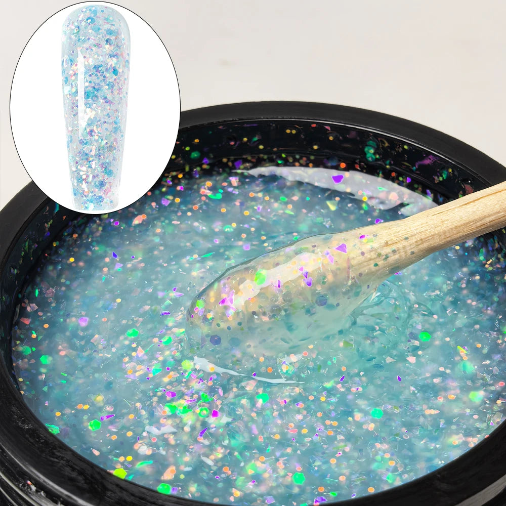 Jillnails Dusty Pink Nude Gel Nail Builder 50G Burgundy Shimmer Builder UV Gel for Nails Extension