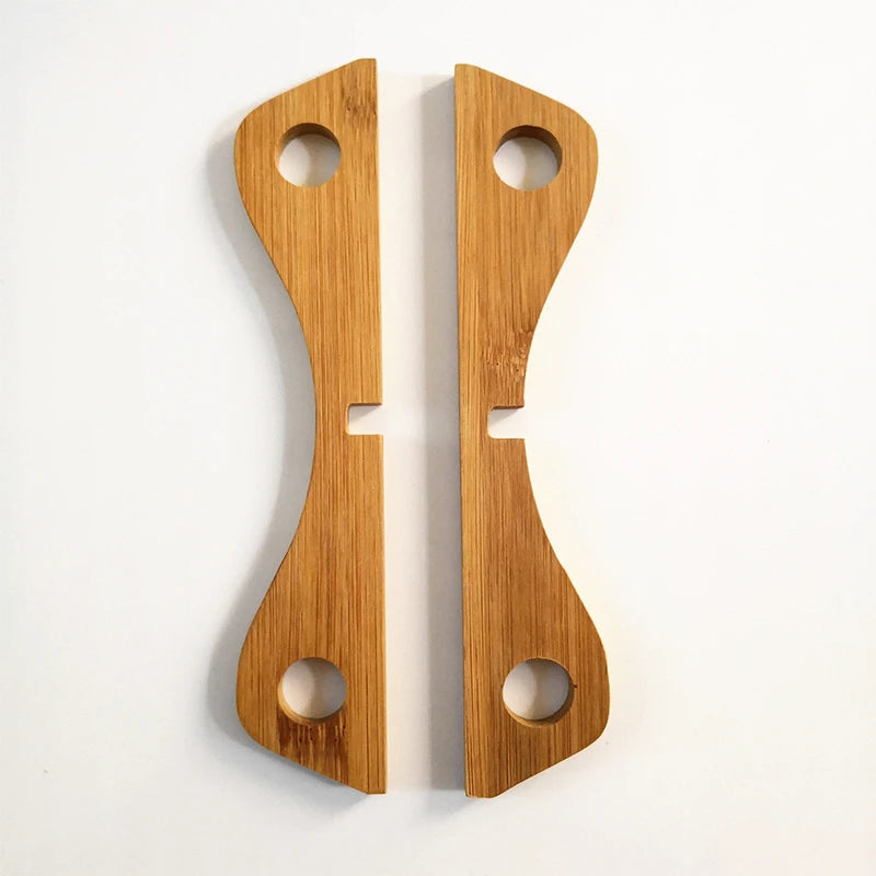 Cross Tray Holder Wooden Removable Table Mat Anti-Heat Steam Table Mat Household Kitchen Anti-Slip Wooden Mat Gadget