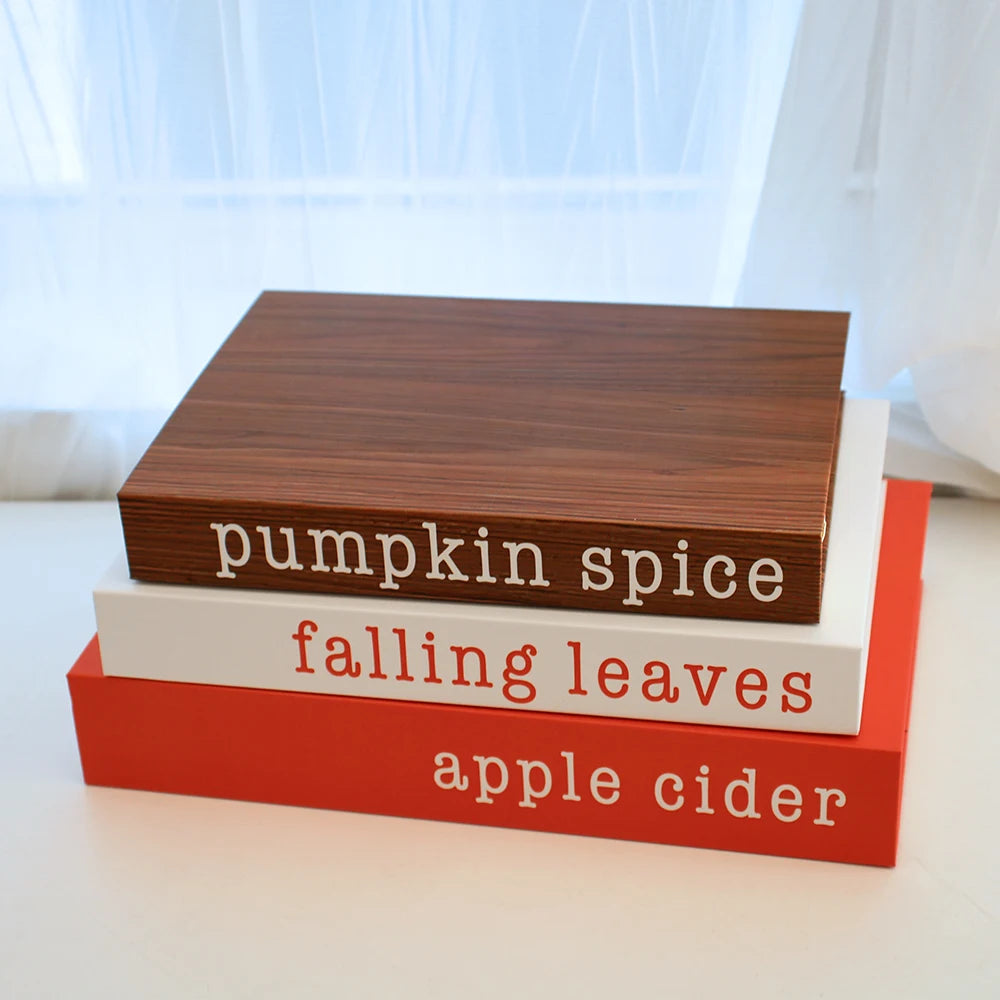 3Pcs Foldable Fashion Fake Books Living Room Decoration Designer Books Coffee Table Ornaments Club Hotel Room Villa Prop Books