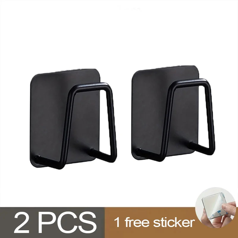 Kitchen 304Stainless Steel Sink Shelf Sponges Storage Holde Adhesive Drain Drying Rack Wall Hooks Storage Organizer Accessories