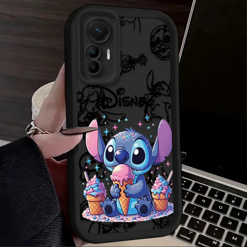 Anime Stitch Disney Phone Case for Xiaomi Mi 15 Ultra 14 13 12 12S 12X 11 Lite 5G NE 13T 12T 11T 14T Pro Soft Silicone Cover