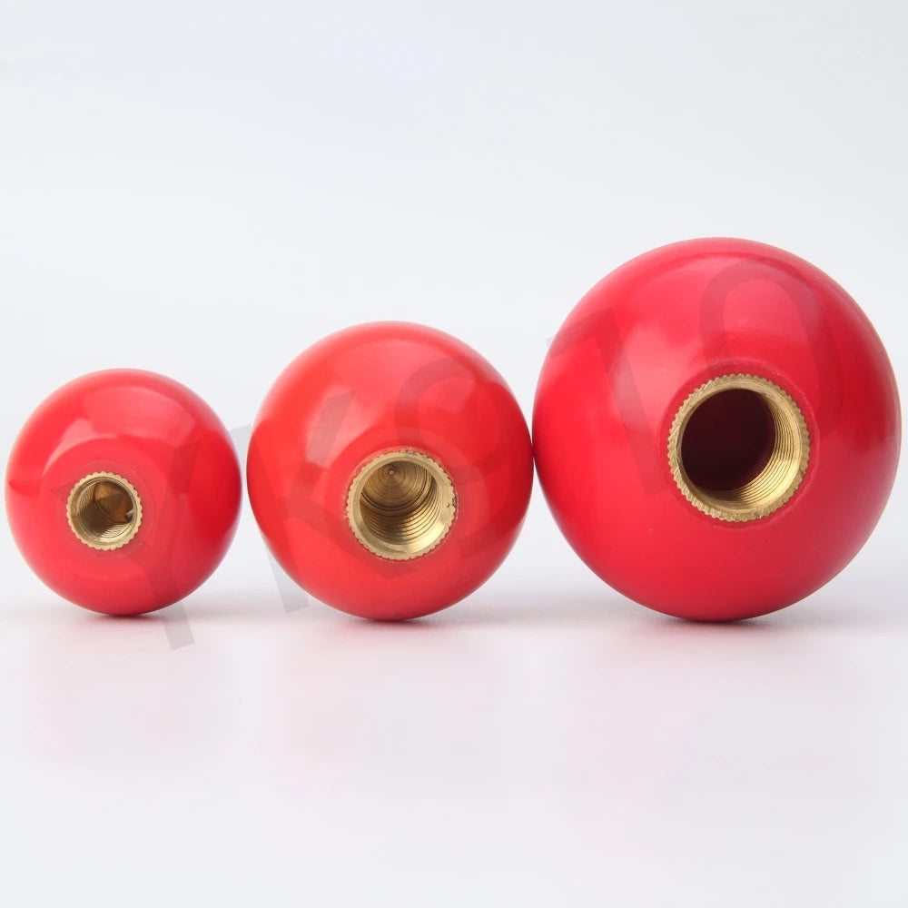 M4~M16 Black Red Bakelite Ball Lever Knobs Brass Screw Nut Grip Handles Of Furniture Or Machine Tool Replacement