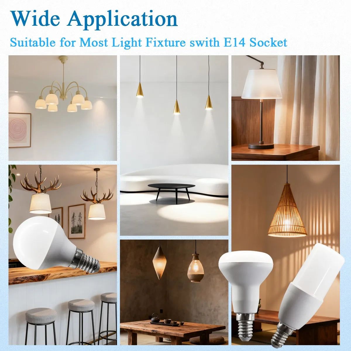 10PCS 3W 6W 9W LED Candle Bulb E14 LED Lamp Indoor Warm Cold White Light AC 220V 240V Led Light Bulb Home Decor Chandelier