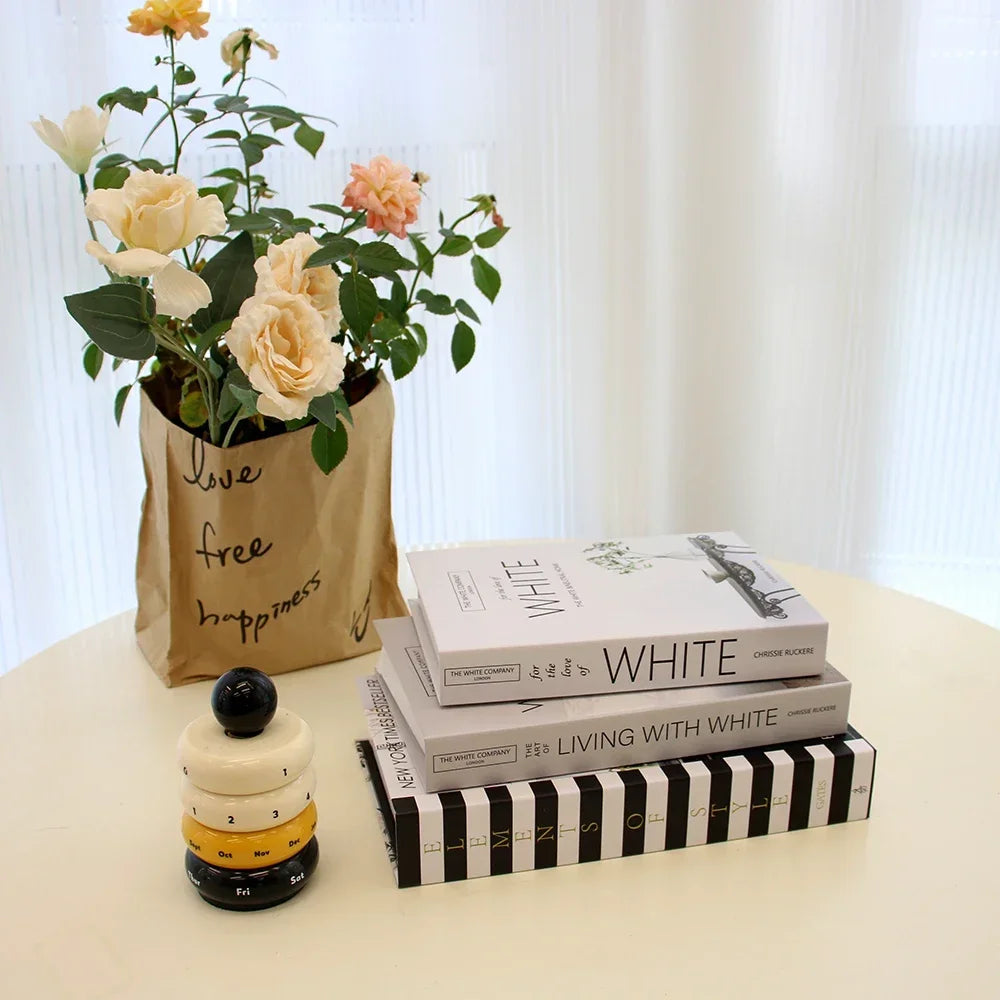 3Pcs Foldable Fashion Fake Books Living Room Decoration Designer Books Coffee Table Ornaments Club Hotel Room Villa Prop Books