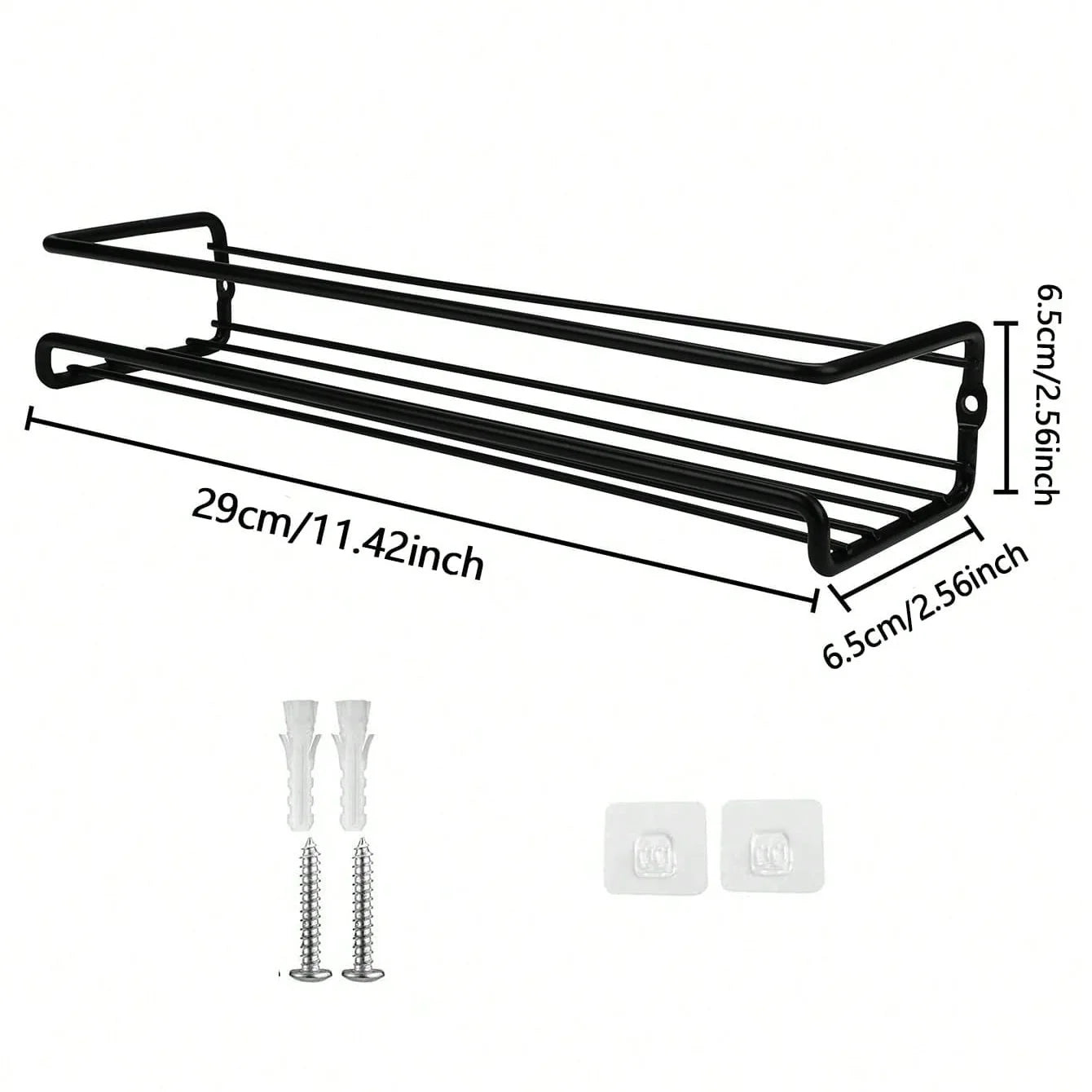 Non Perforated Metal Storage Drainage Rack Wall Mounted Spice Kitchen Storage Organizer Rack