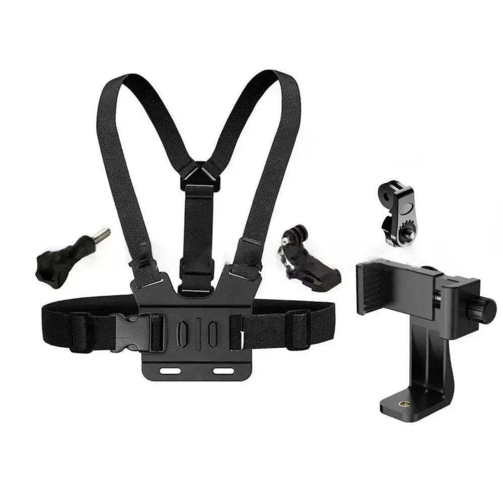 Hands Free Adjustable Chest Phone Strap Universal Harness Strap for IPhone 16 15 Samsung Telephone Wearable Neck Lanyard Stand