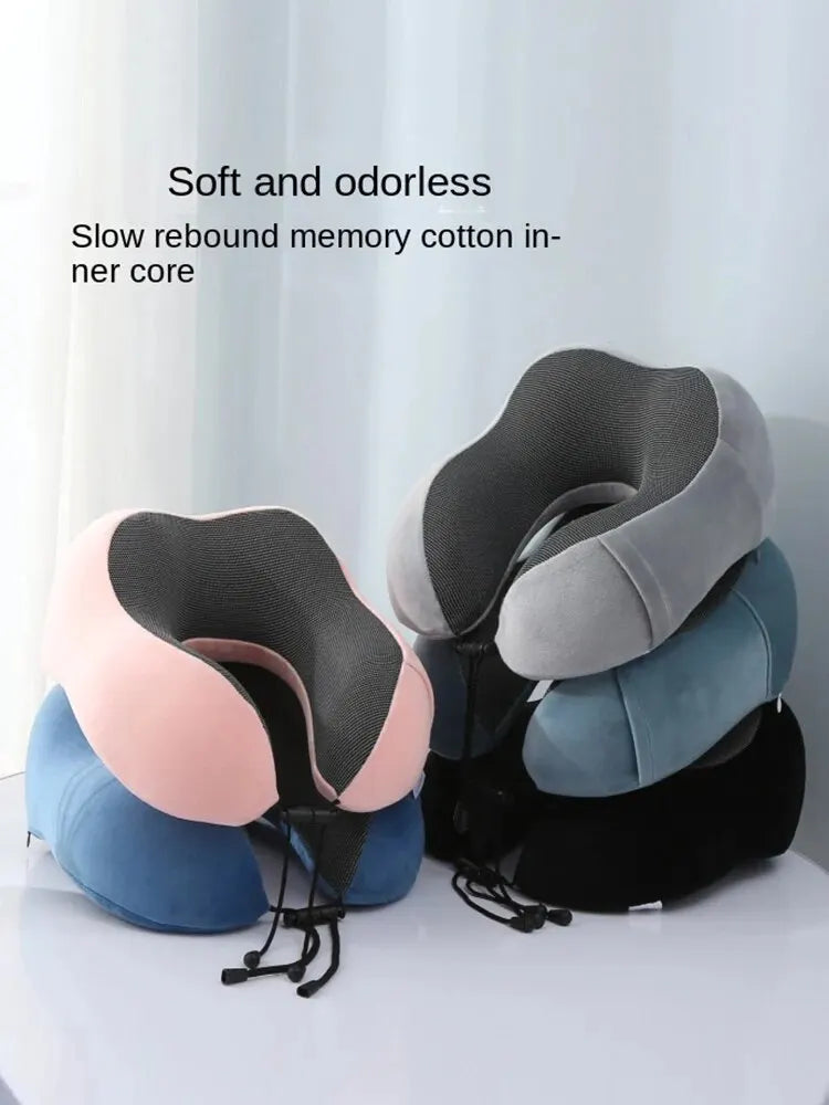 Soft Travel Pillow U Shaped Travel Healthcare Memory Foam Neck Cervical Airplane Pillow Neck Cushion