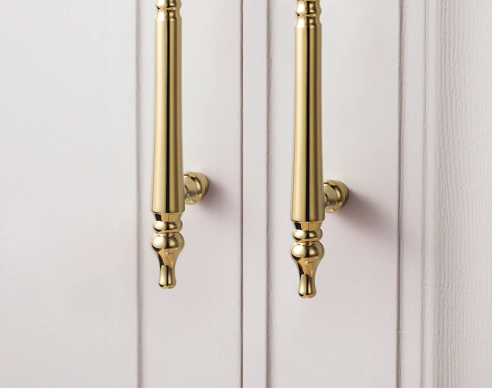 French luxury wardrobe cabinet door handle drawer cabinet Italian single hole creative design Golden European style handle