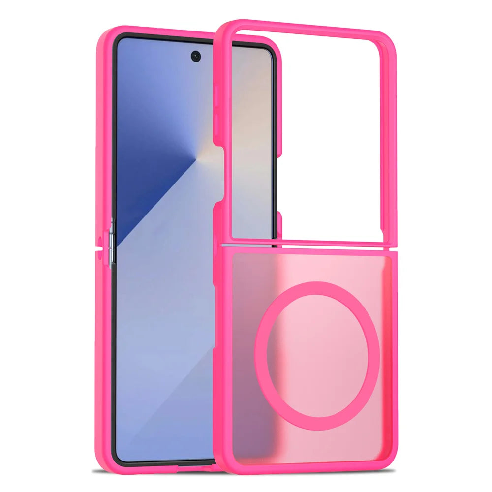 New Case For Samsung Galaxy Z Flip 7 Phone Case luxury Support in wireless charging Flip Cover For Samsung Z Flip 6 Phone Cover