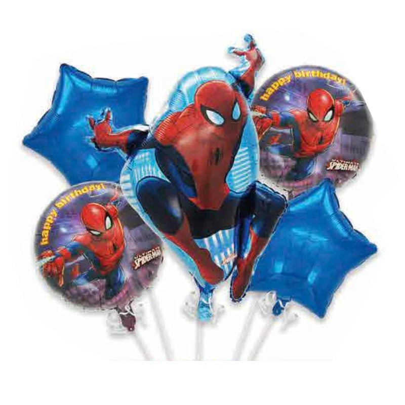 Spidey And His Amazing Friends Birthday Decoration Tableware Supplies Party Paper Cups Plates Tablecloth Banner Balloons For Kid