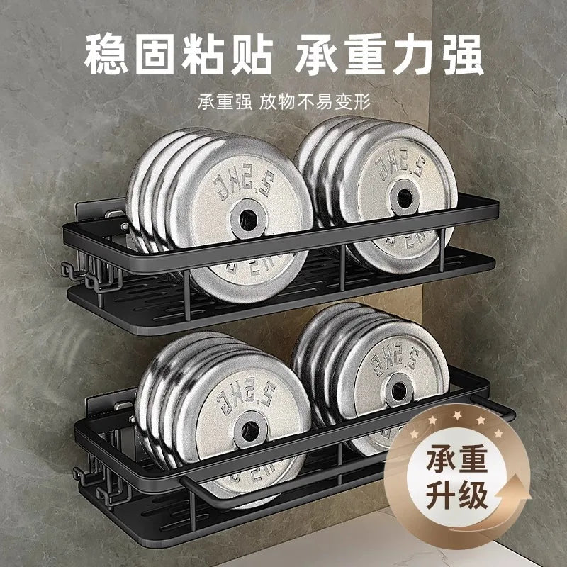 No-Drill Bathroom Shelf, Bathroom Rack, Toilet Washroom Shower Room Sink Wall-Mounted Storage Rack