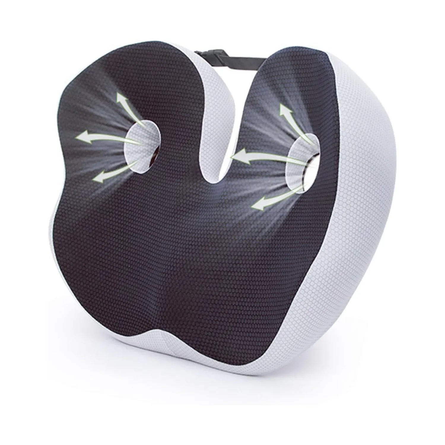 Seat Cushion,Orthopedic Memory Foam Prostate Cushion for Tailbone Sciaticaback Pain Relief Comfort Chair Car Seat(Black)