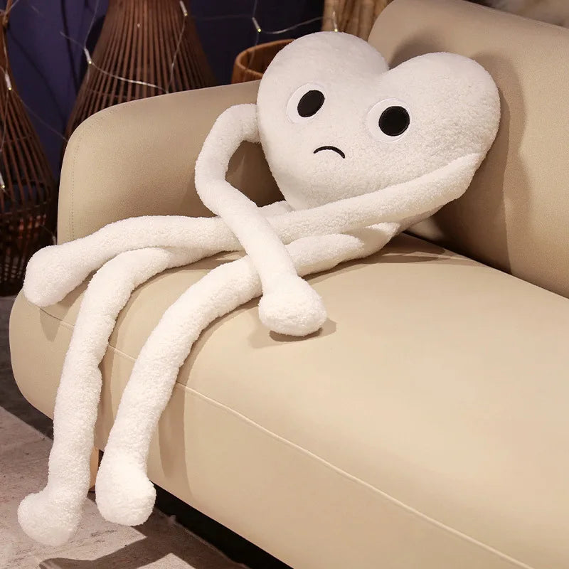 Ins Sofa Cute Red Heart-shaped Pillow Bedroom Headboard Living Room Niche Plush Wedding Cushion Heart-shaped Pillow Ornament