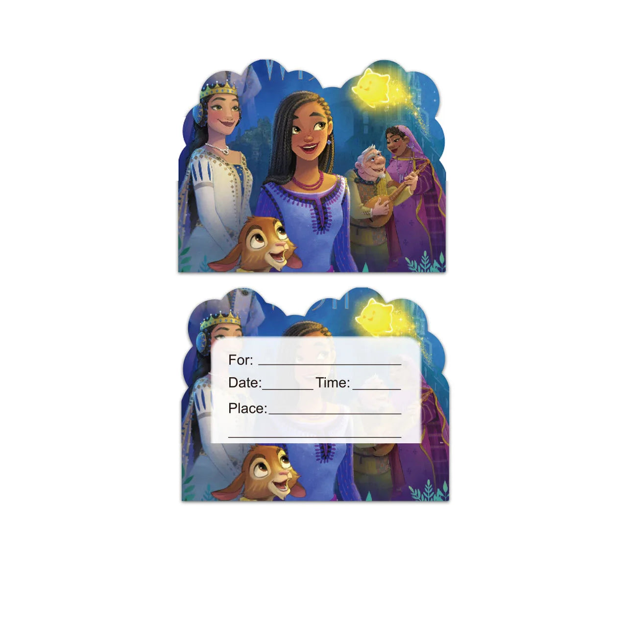 Cartoon Wish Birthday Party Decorations Asha Goat Balloons Disposable Tableware Plate Straw Napkin Princess Baby Shower Supplies