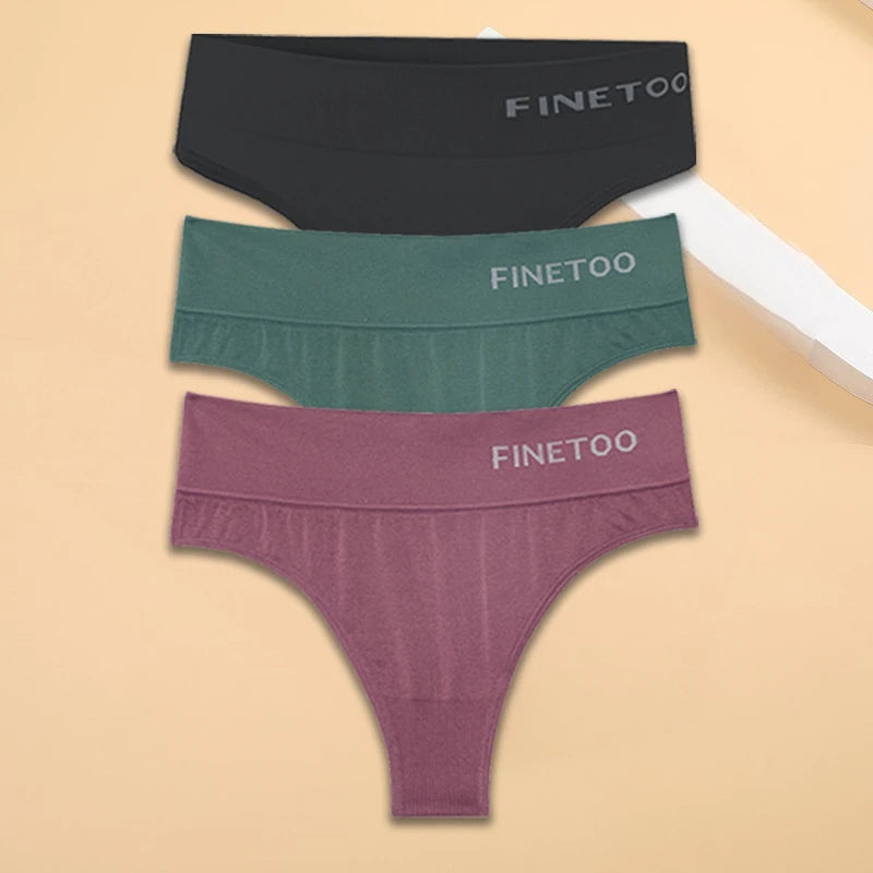 M-2XL Seamless Thongs Women High Waist G-string Ladies Comfortable Bikini Panties Soft Thong Underpants Girls Underwear Lingerie