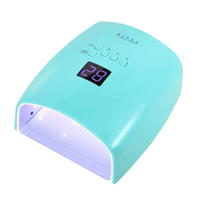 Rechargeable UV LED Nail Lamp 66W Lamp for Manicure with LCD Screen 4 Timer Settings Nail Art Manicure Tools for Home and Salon