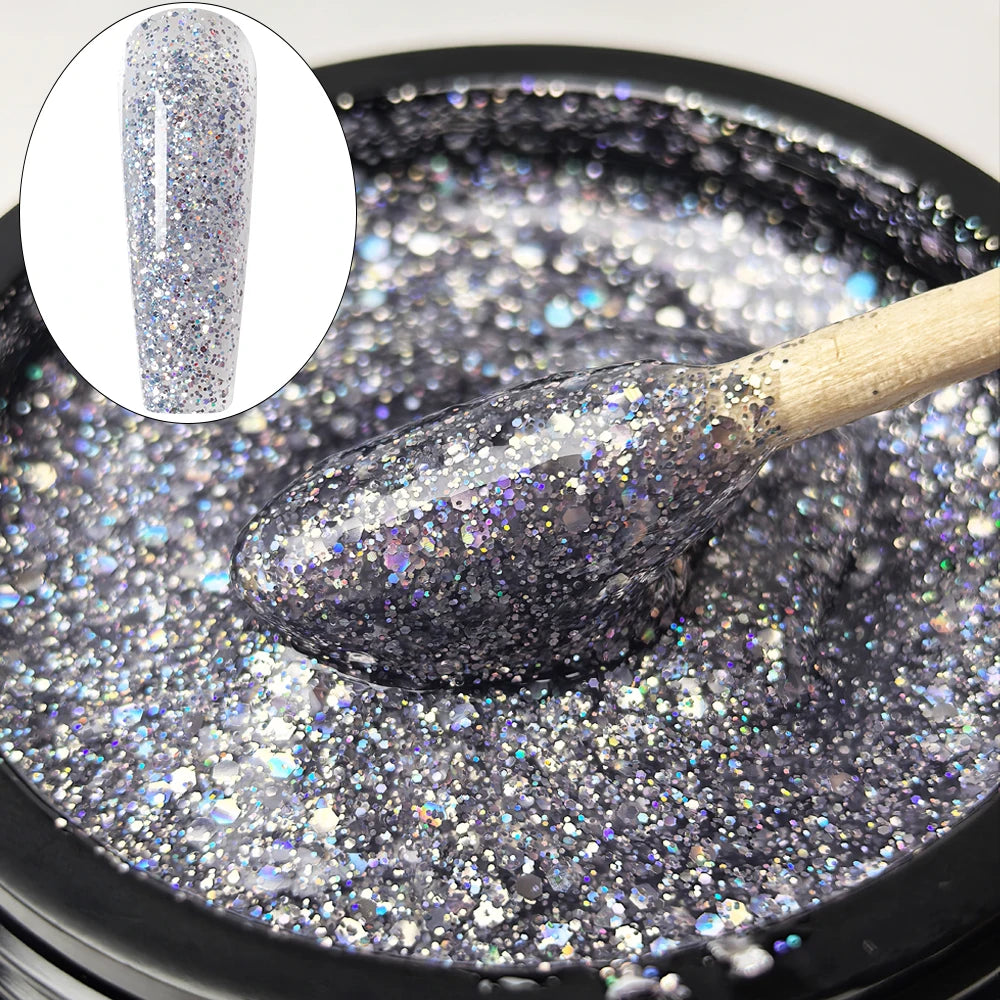 Jillnails Dusty Pink Nude Gel Nail Builder 50G Burgundy Shimmer Builder UV Gel for Nails Extension