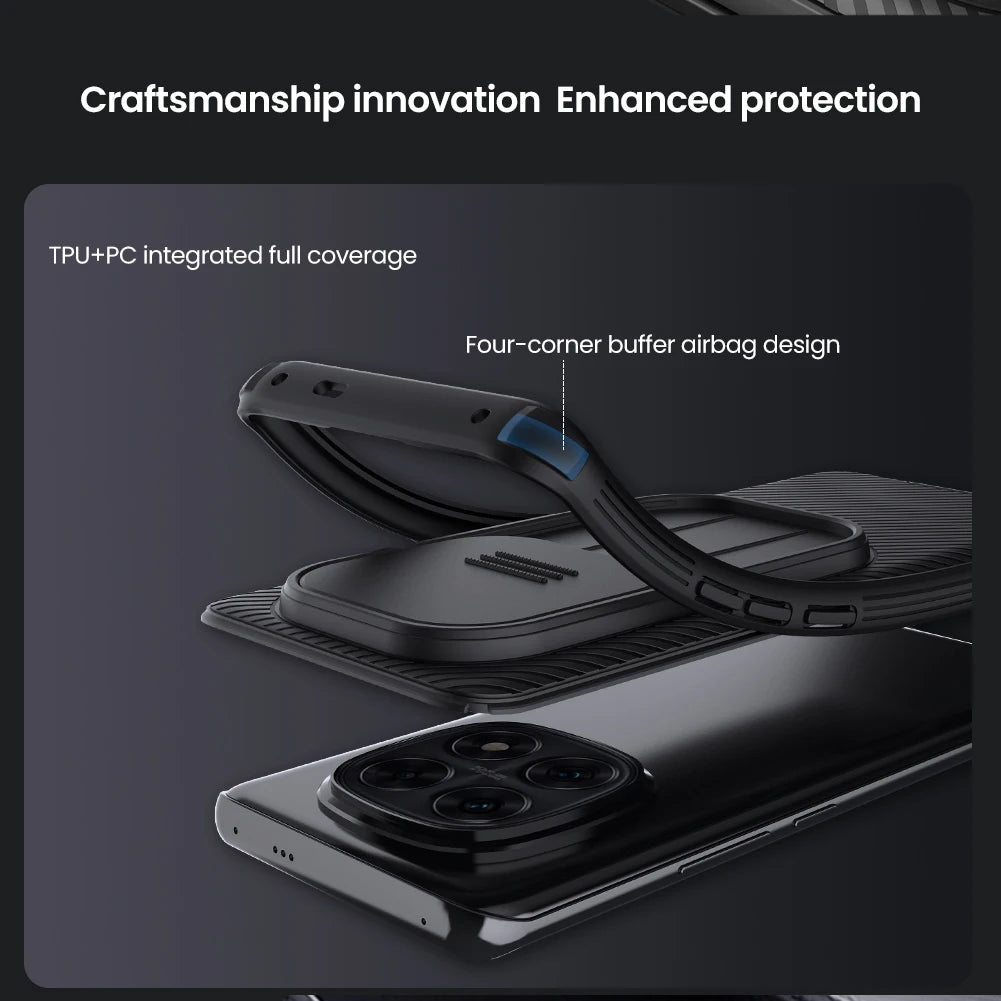 Nillkin for Xiaomi Redmi note 14 Pro 5G 14 Pro Plus 5G CamShield Pro Slide Camera Cover Shockproof Protector Phone Case