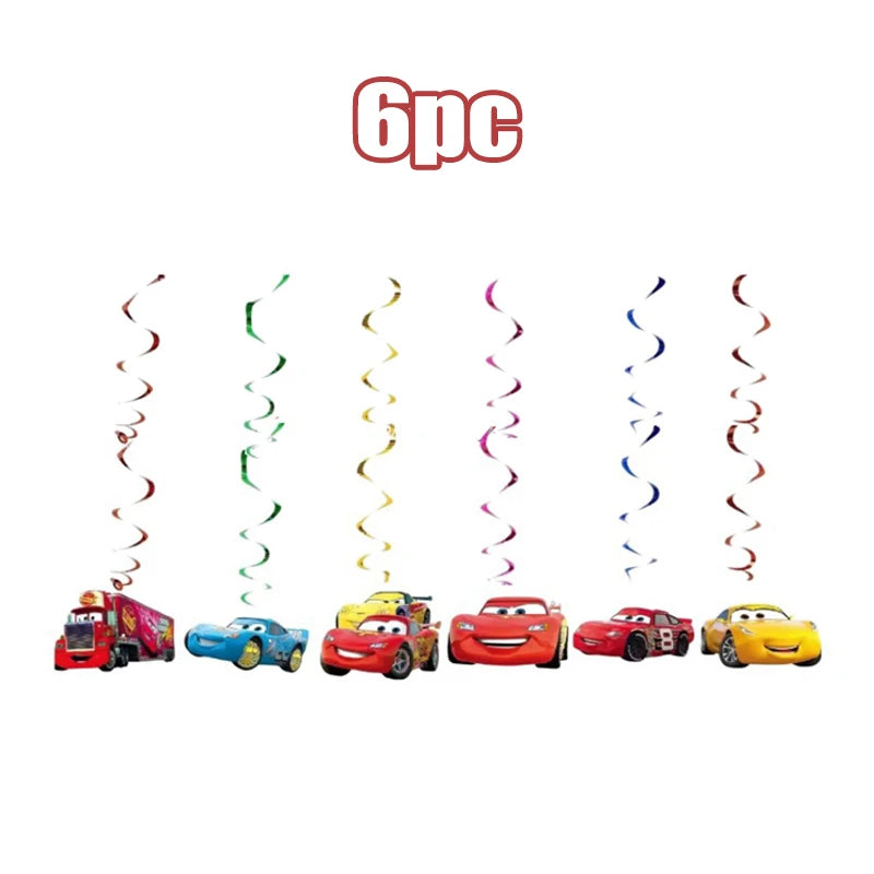 Disney Cars Birthday Decoration Cartoon Lightning Mcqueen Party Paper Plates Napkins Cups Balloon Event Supplies Baby Shower Kid