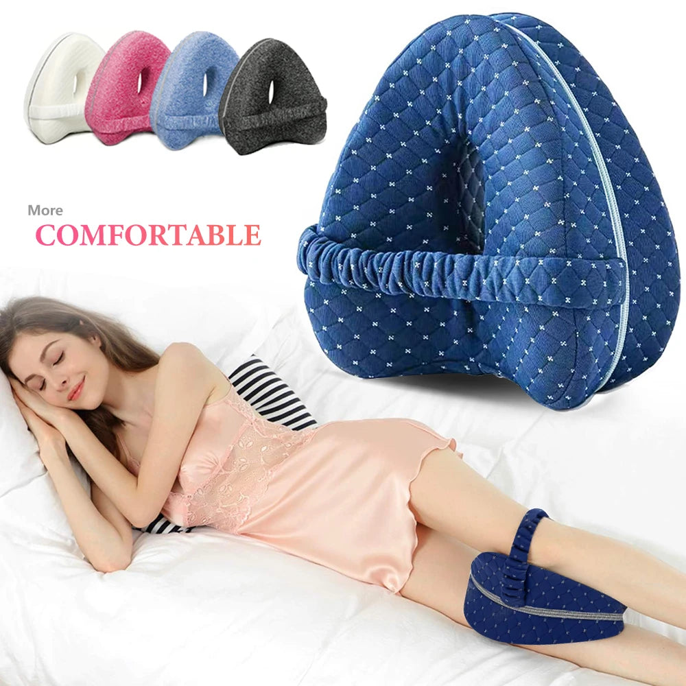 Memory Foam Leg Knee Foam Support Pillow Side Sleeper Sciatica Orthopedic Sciatica Back Hip Relief Pillow For Bed Sofa