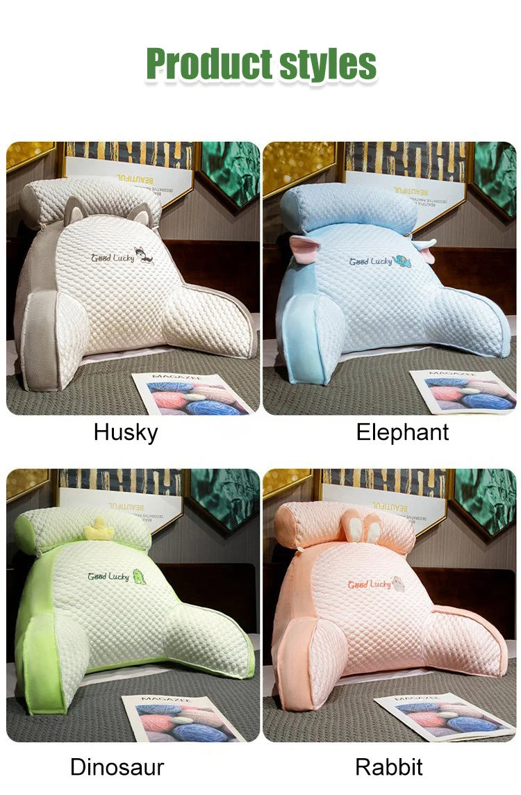 Home Portable Summer Ice Silk Cushion Multifunctional Detachable Waist Cushion