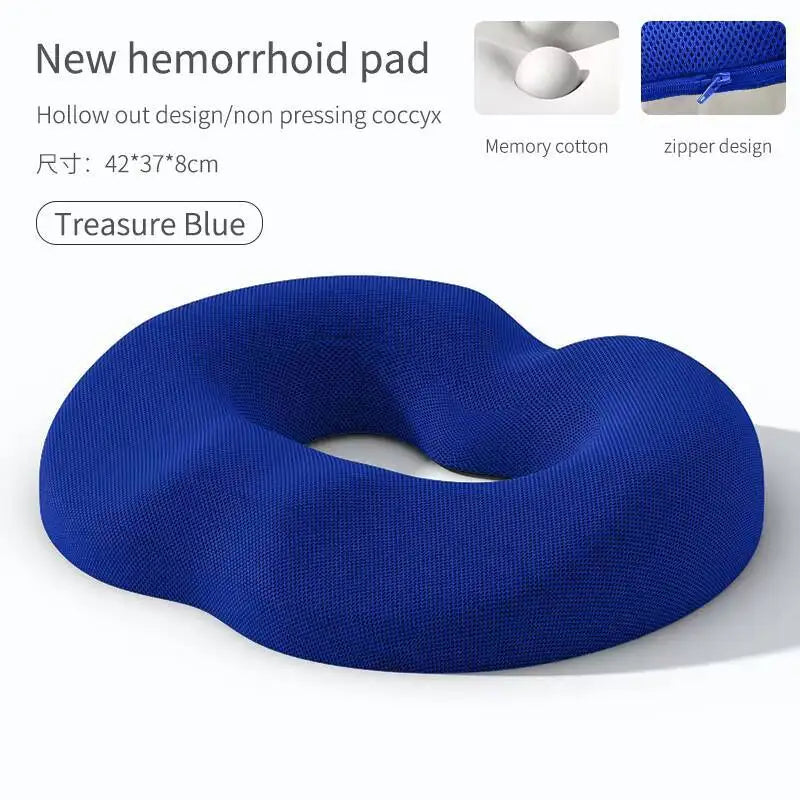 Breathable Comfortable Office Chair Memory Foam Seat Non Slip Orthopedic Prostate Cushion for Tailbone Sciaticaback Pain Relief
