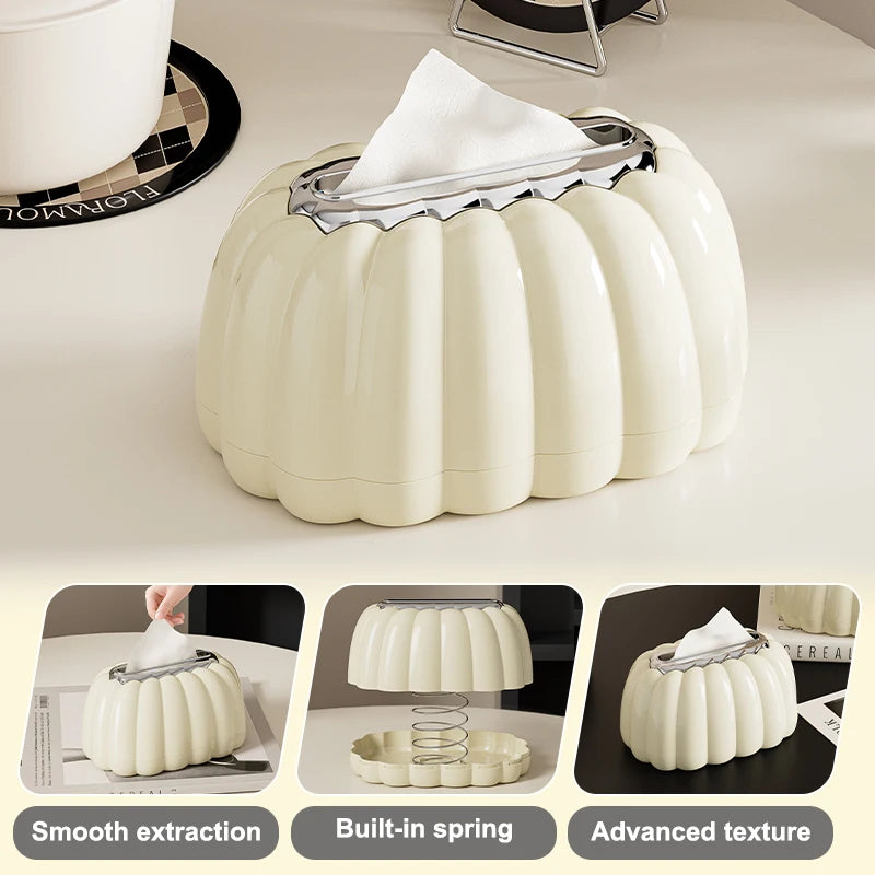 1pc Modern Deluxe Tissue Box-With Pink Bow for Living Room, End Table Display, Home Organization, Baskets, Boxes, Containers