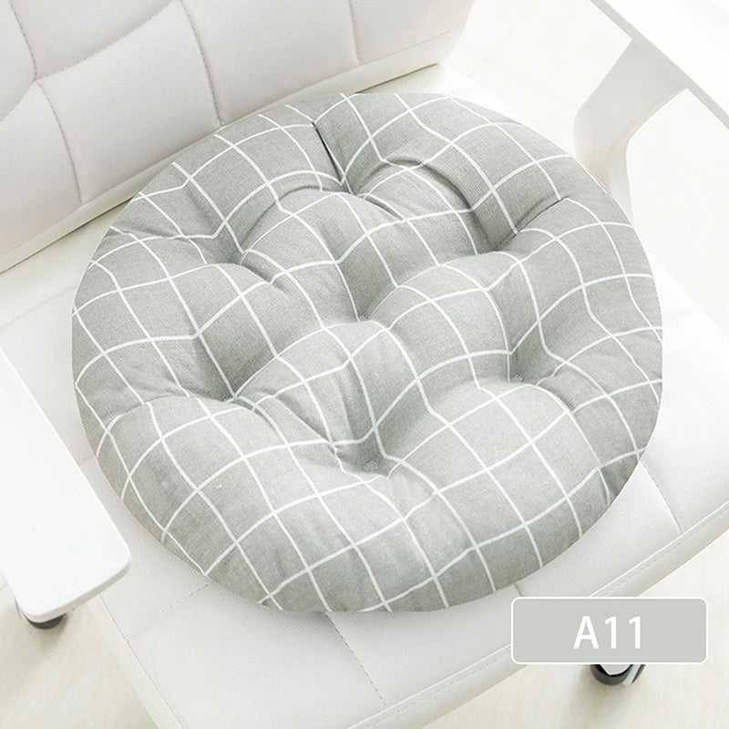 Coarse Cloth Round Style Cotton And Linen Style Seat Cushion Home Circular Cushion Japanese Style Futon Cushion Decoration