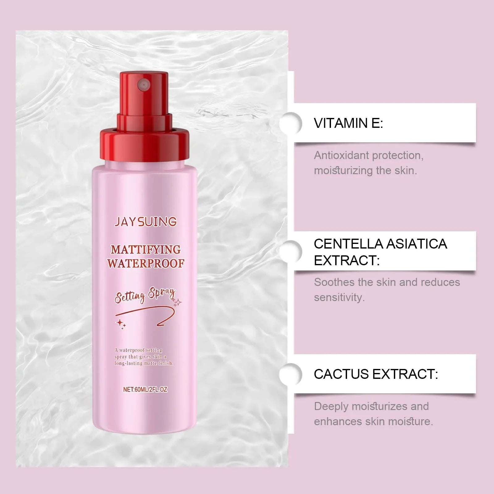 Makeup Fixer Spray Waterproof Moisturizing Face Make up Lasting Oil Control Natural Matte Refreshing Makeup Setting Spray