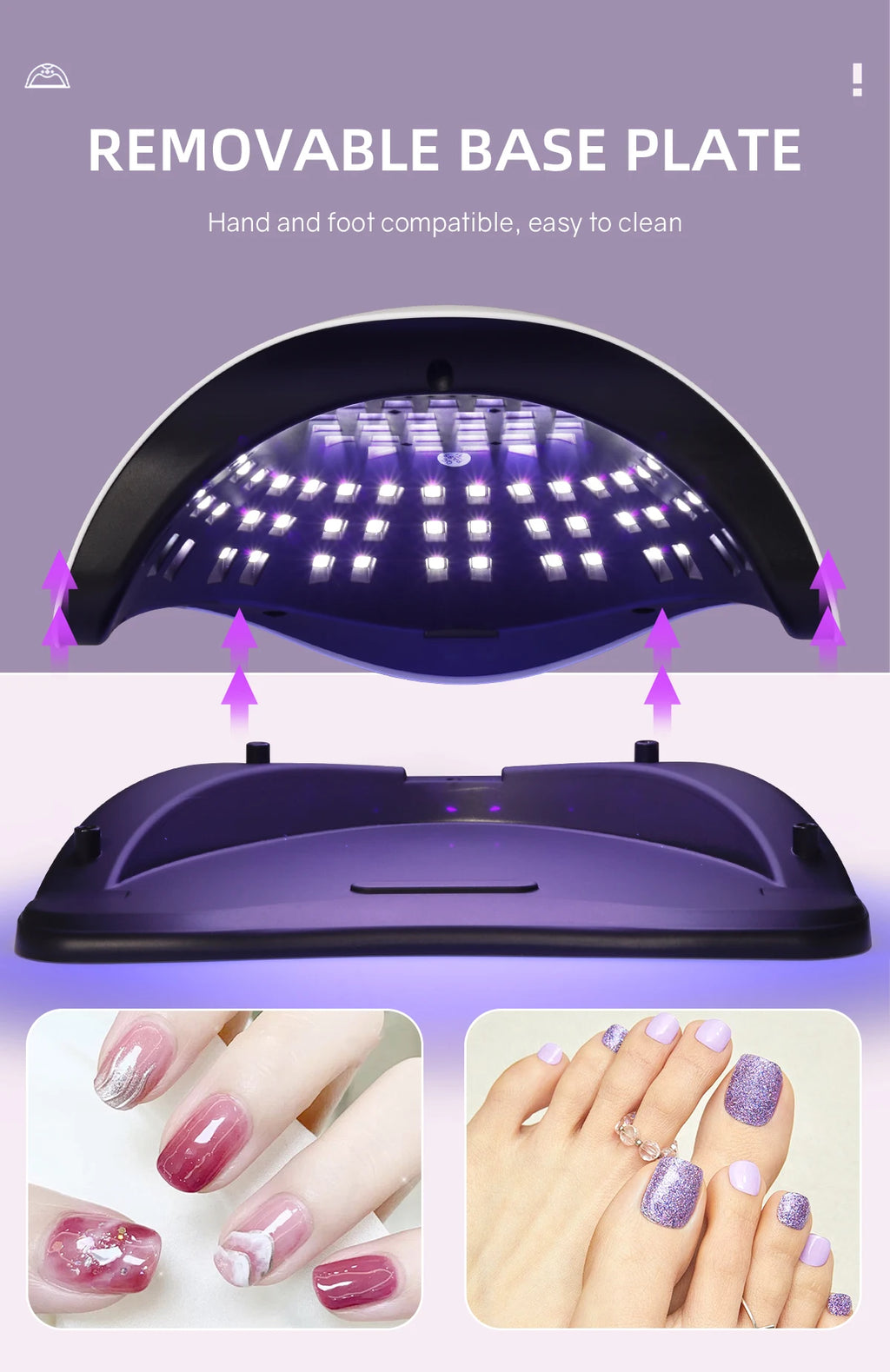 UV LED Nail Lamp 380W Nail Curing Lamps For Home Salon Powerful LED Drying Lamps For All Gel Polish Professional Nail Equipment