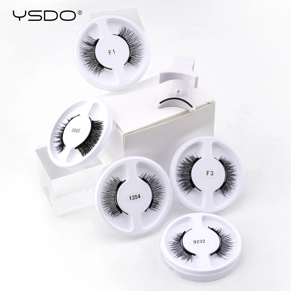 YSDO Upgrade Magnetic False Eyelashes 5 pair Set Eyelash Extension 3D Natural Lashes 3-Step Press On Fake Lash Handmade EyeLash