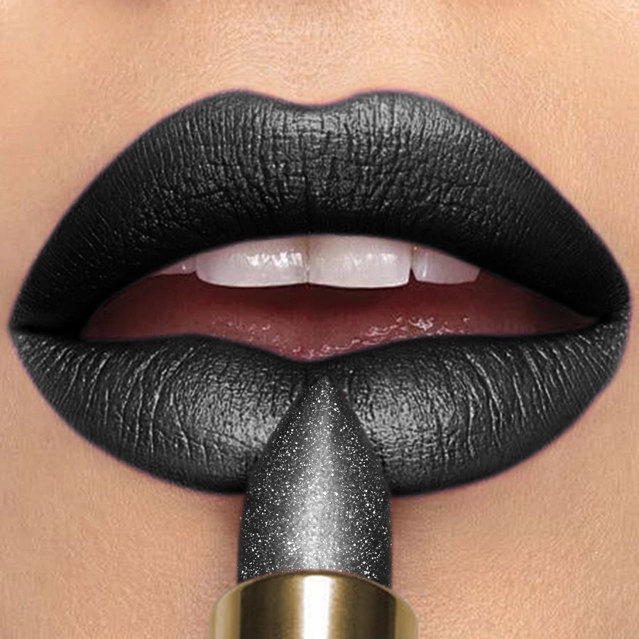 16 Colors 1PC Metallic Glitter Shiny Lipstick Lip Tint,Waterproof Lip Senior Matte Lip Makeup Gifts for Women Cosmetic Lip Glaze