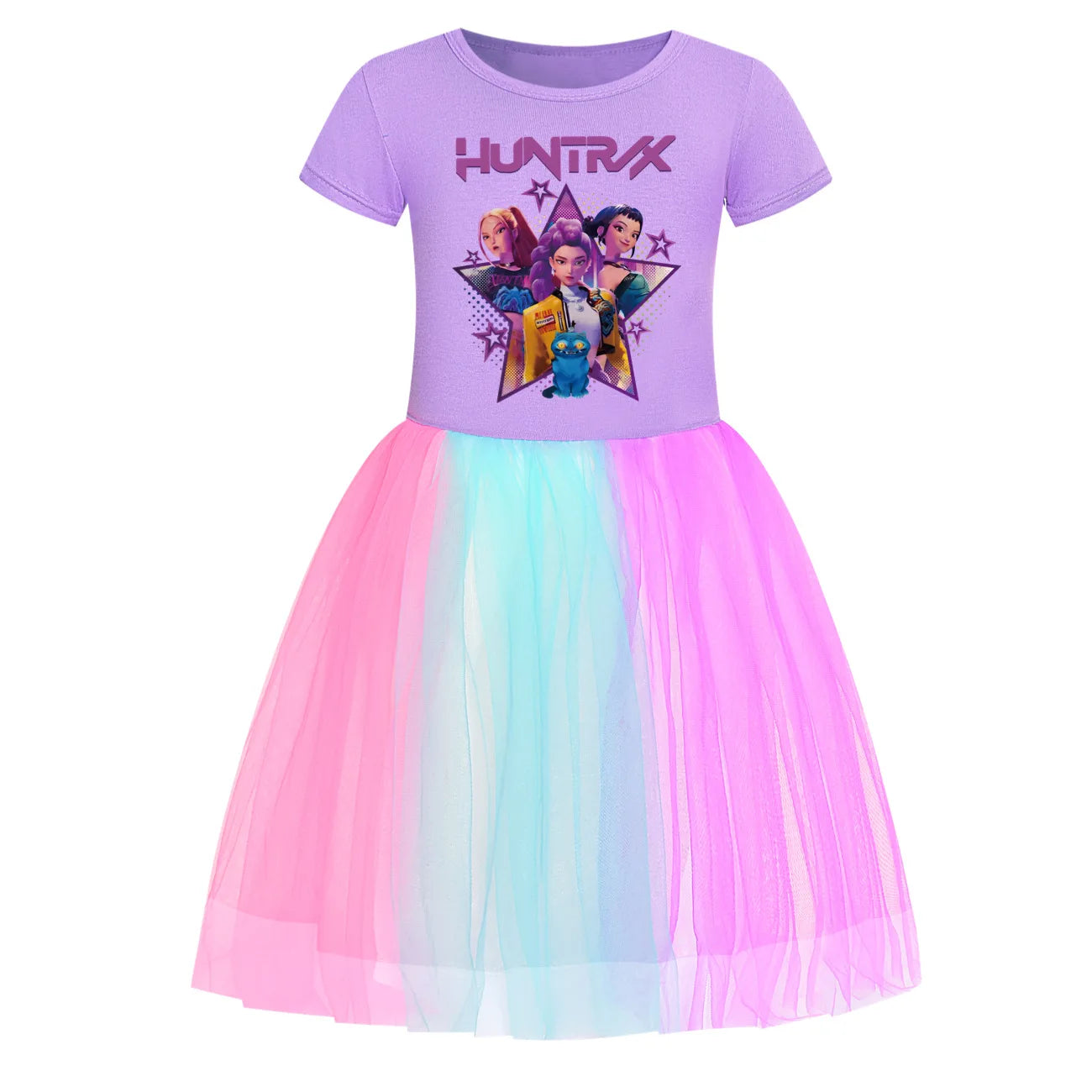 KPop Demon Hunters Dress Kid's Casual Summer Clothes Cute Baby Girls Princess  Dresses Party Cosplay Costume Dress Vestidos Gift