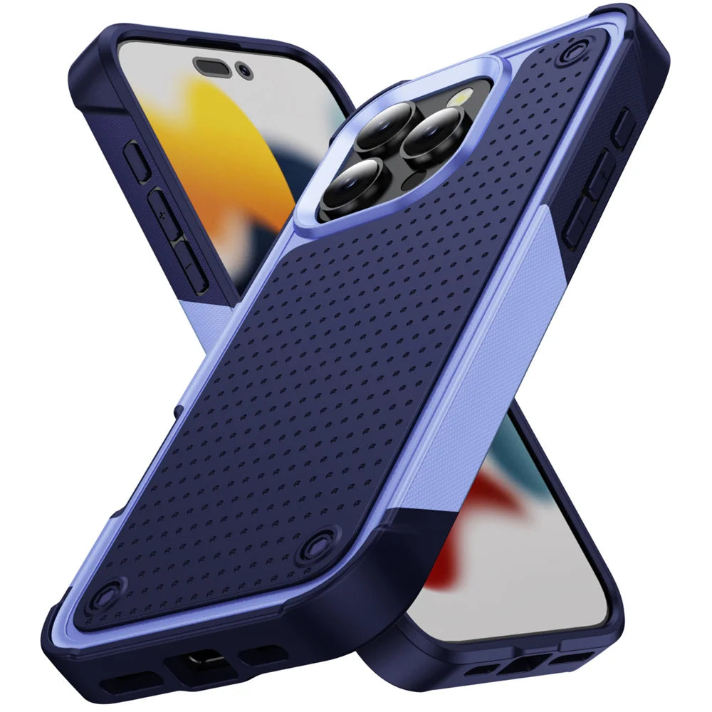 Military Grade Armor Phone Case For iPhone 16 15 14 Plus 13 12 11 Pro Max X XR XS Max 7 8 Plus SE 2022 Shockproof Cover Bumper