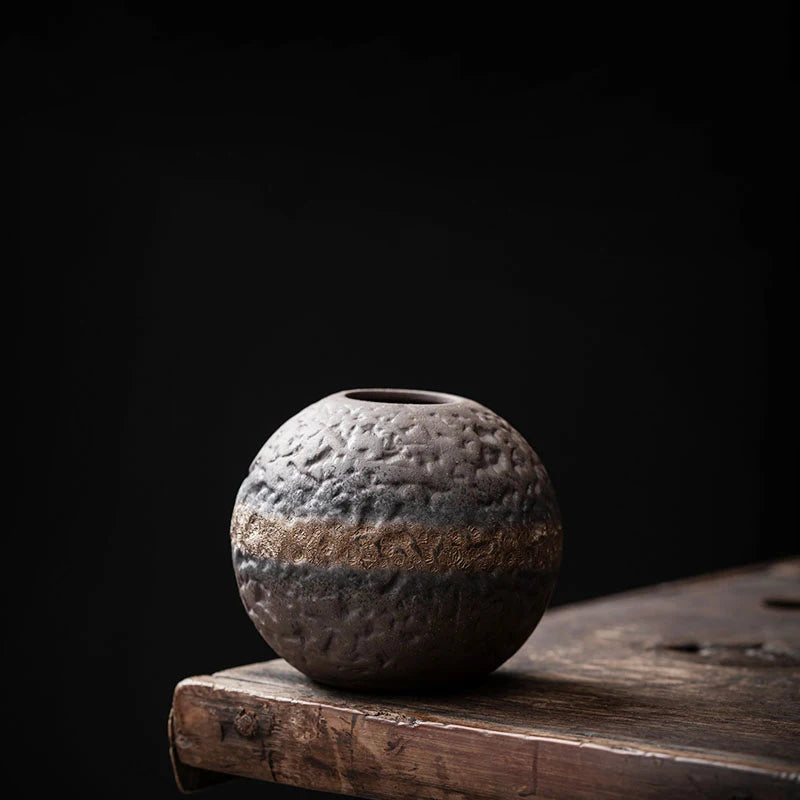 Vintage Vase Hydroponic Green Plant Simulation Flower Desktop Utensils Living Room Office Decoration Ornaments